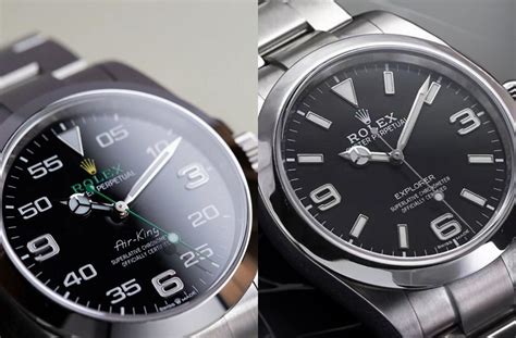 rolex air king vs explorer youtube|The Explorer vs Air.